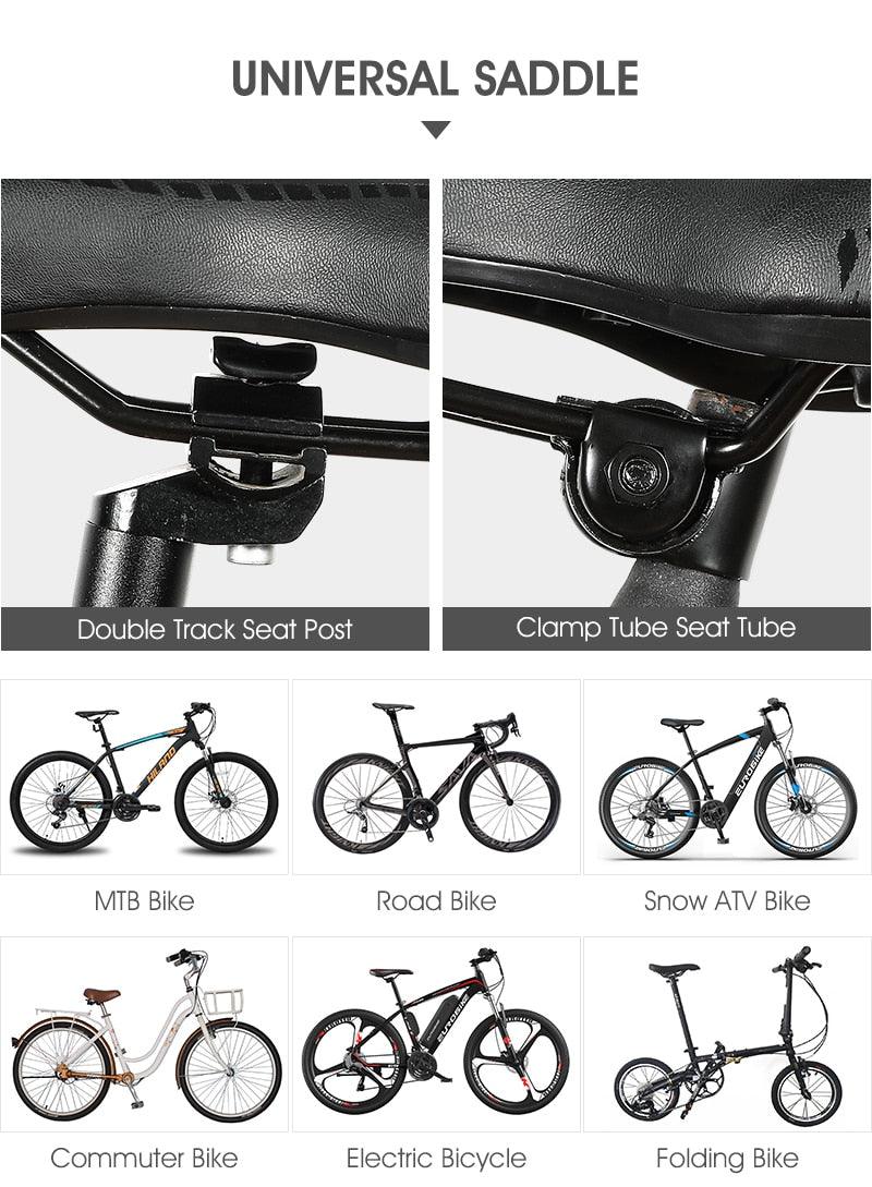 Bike Saddle Stevvex universal PU leather gel-filled cushion, anti-slip and waterproof on Tampa Home & Garden Store
