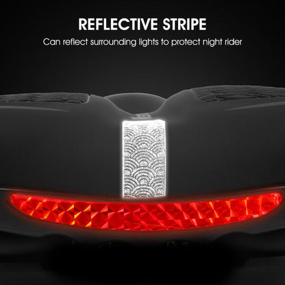 Bike Saddle Stevvex PU leather gel-filled anti-slip with reflect stripe mountain bike seat on Tampa Home & Garden Store