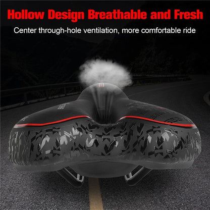 Stevvex bicycle saddle PU leather gel-filled, anti-slip waterproof for MTB on Tampa Home & Garden Store