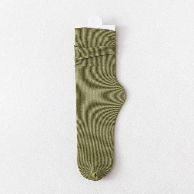 Thin Socks olive green ribbed ankle sock breathable cotton athletic unisex Stevvex on Tampa Home & Garden Store