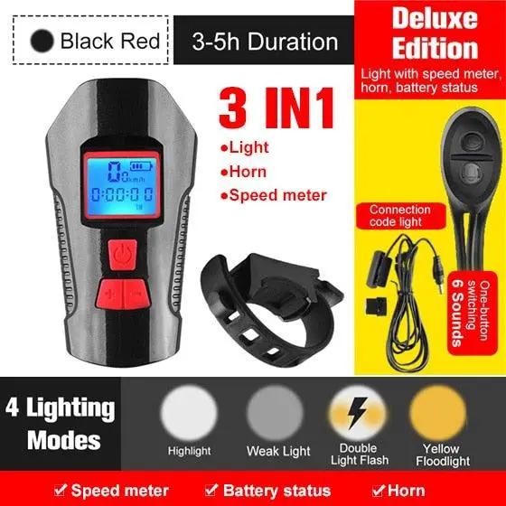 Smart Waterproof Bike Light USB Rechargeable