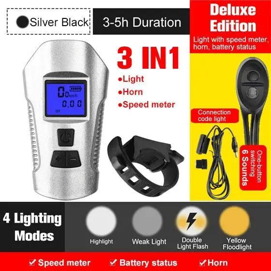 Smart Waterproof Bike Light USB Rechargeable