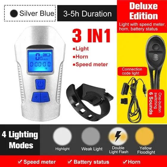 Smart Waterproof Bike Light USB Rechargeable