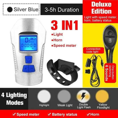 Smart Waterproof Bike Light USB Rechargeable
