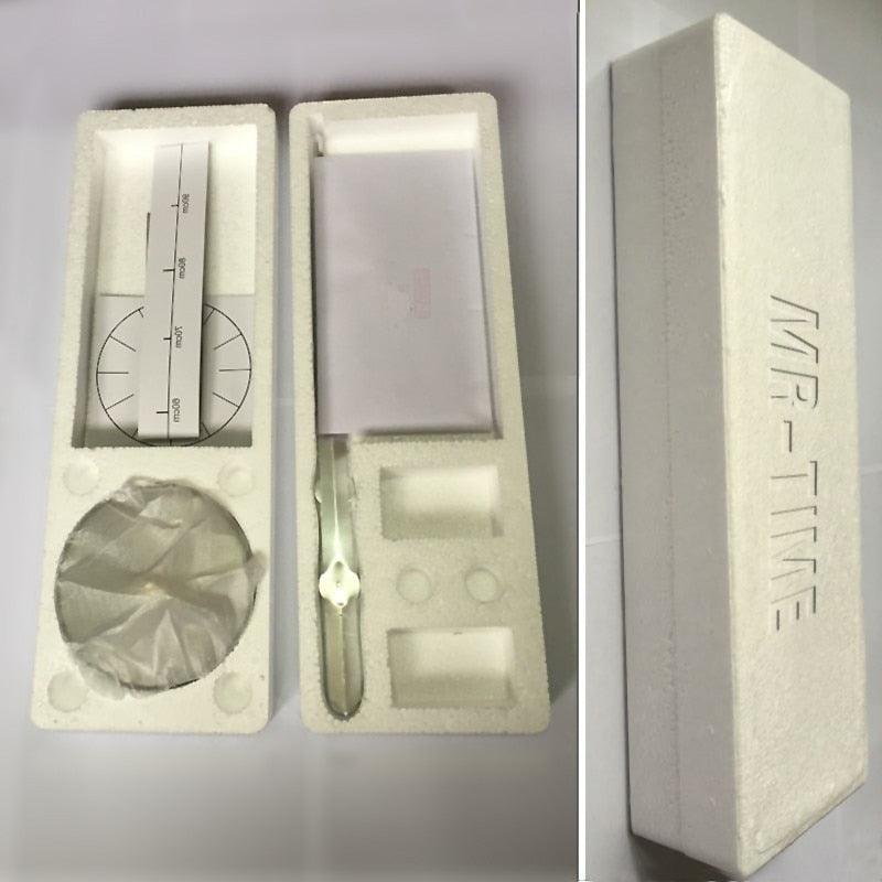 Stevvex 3D wall clock kit in foam tray with circular dial and tool, boxed with STCC677GFB on Tampa Home & Garden Store