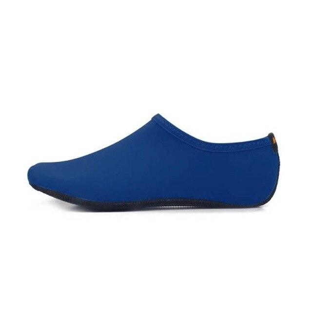 Blue water shoe slip-on for beach and pool; quick-drying aqua sock on Tampa Home & Garden Store