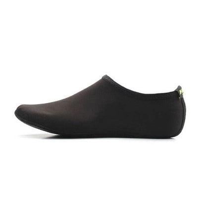 Water shoe Stevvex black slip-on aqua sock for beach and swimming on Tampa Home & Garden Store