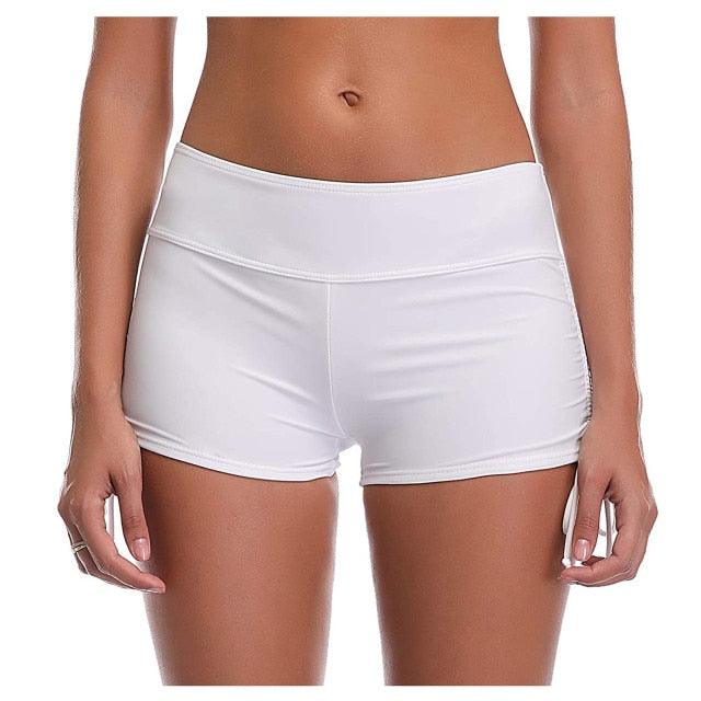 Stevvex high waist white swim bikini bottoms with full coverage on Tampa Home & Garden Store