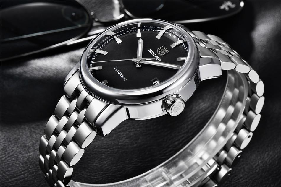 Stevvex ST822LUGNI44 men's stainless steel analog wristwatch with black dial on Tampa Home & Garden Store