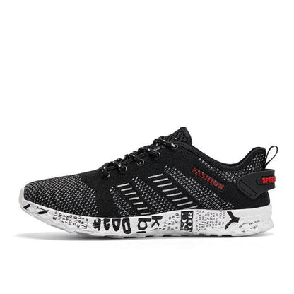 Men's water sports sneakers, black mesh upper, white printed midsole, non-slip outsole on Tampa Home & Garden Store