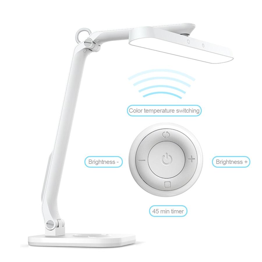 Stevvex LED desk lamp with adjustable arm, touch control panel, color temp, 45 min timer Garden on Tampa Home & Garden Store