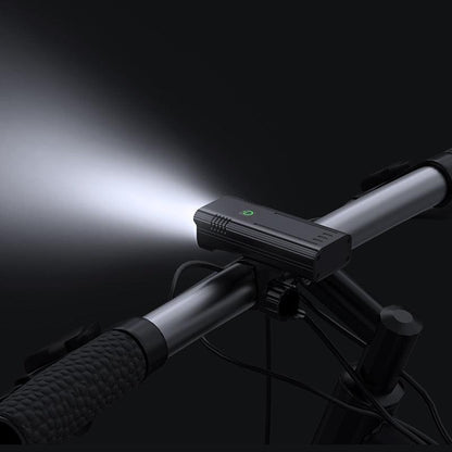 Stevvex bike light front headlamp USB rechargeable 10000mAh, 5000 lumens on handlebar on Tampa Home & Garden Store