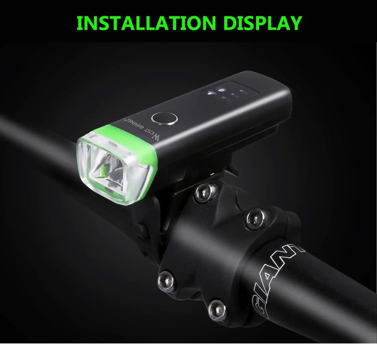 Front Bicycle Light USB Rechargeable LED Headlamp