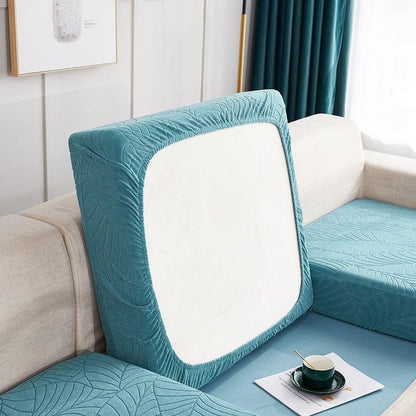 Teal quilted sofa seat cover with waterproof, anti-dust wrap, reversible design on Tampa Home & Garden Store