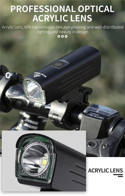 Front Bicycle Light USB Rechargeable LED Headlamp