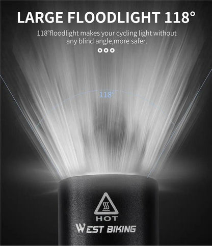 Front Bicycle Light USB Rechargeable LED Headlamp