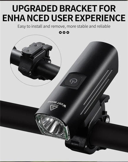 Front Bicycle Light USB Rechargeable LED Headlamp