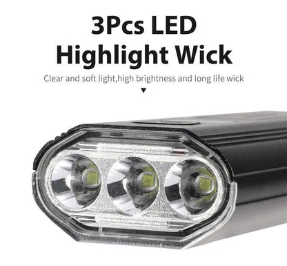 Front Bicycle Light USB Rechargeable LED Headlamp