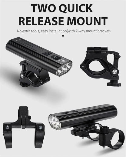 Front Bicycle Light USB Rechargeable LED Headlamp