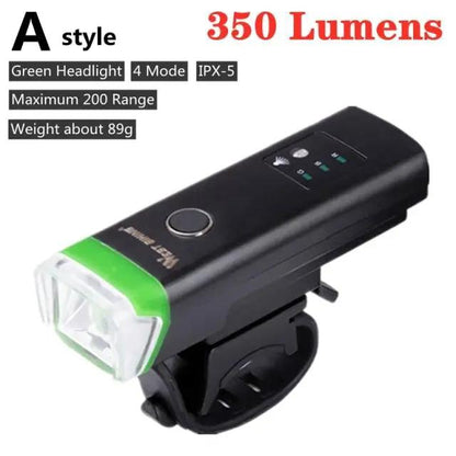 Front Bicycle Light USB Rechargeable LED Headlamp