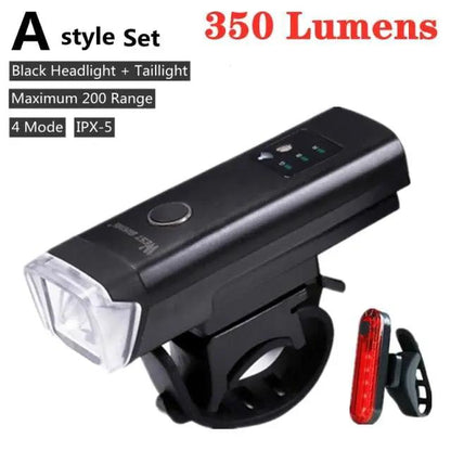 Front Bicycle Light USB Rechargeable LED Headlamp
