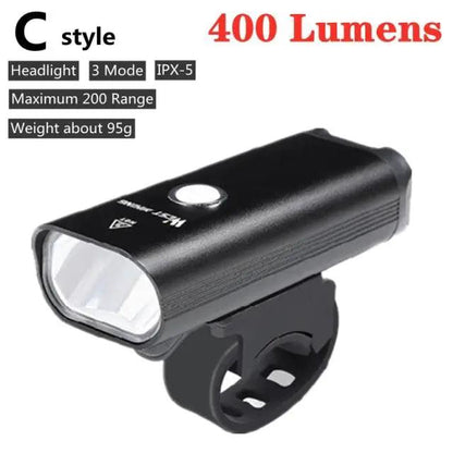 Front Bicycle Light USB Rechargeable LED Headlamp