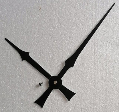 Stevvex clock hands set with 3 large black metal hands for wall clocks on Tampa Home & Garden Store