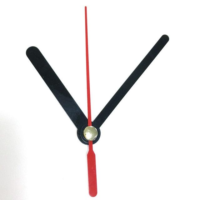 Stevvex clock hands set black hour/minute hands with red second hand three-piece for wall clocks on Tampa Home & Garden Store