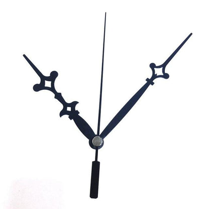 Stevvex black metal wall clock hands ornate hour and minute hands with slim second hand on Tampa Home & Garden Store