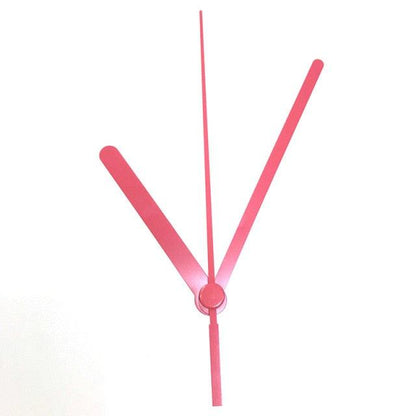 Stevvex pink clock hands set with hour, minute and second hands for wall clocks on Tampa Home & Garden Store
