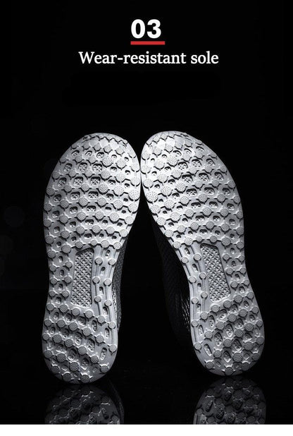 Stevvex men's sneakers pair with gray wear-resistant outsole and dotted traction pattern on Tampa Home & Garden Store