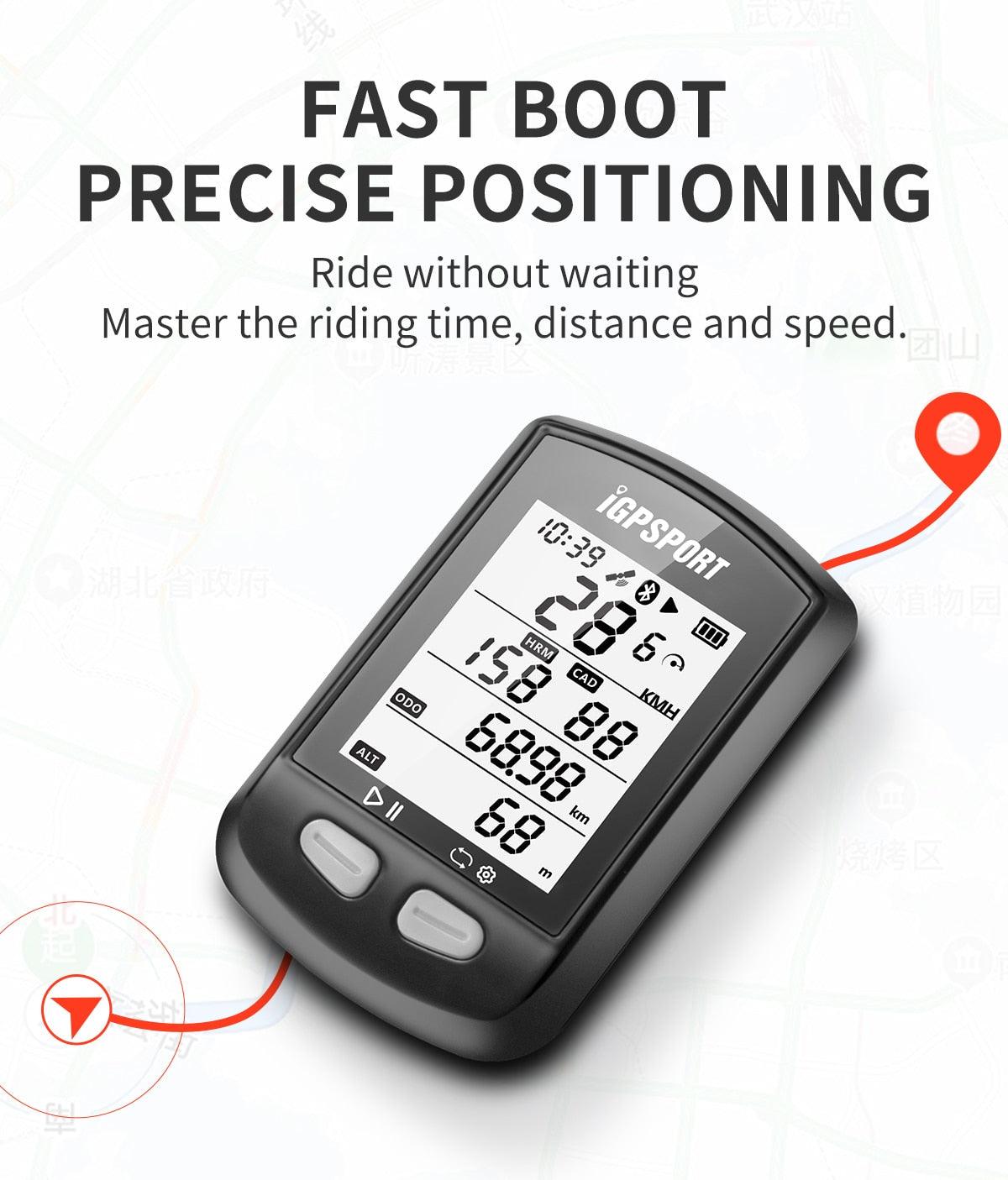 Stevvex ST90SP1015BTU bike GPS cycle computer with LCD backlight IPX6 waterproof ANT+ Bluetooth on Tampa Home & Garden Store
