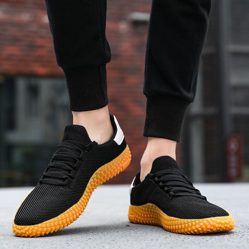 Mens Black Mesh Sneakers with a Breathable Insole