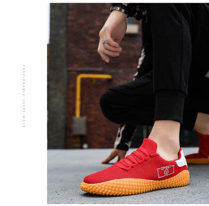 Mens Black Mesh Sneakers with a Breathable Insole