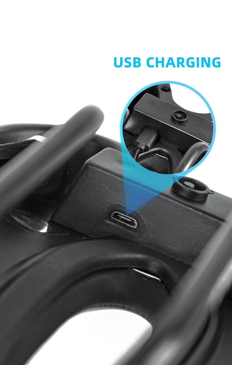 Comfortable bicycle saddle with USB charging port and taillight ST90SP5111FVT Stevvex on Tampa Home & Garden Store