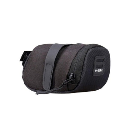 Stevvex waterproof bicycle saddle bag under-seat pouch with strap black compact bike tool storage bag on Tampa Home & Garden Store