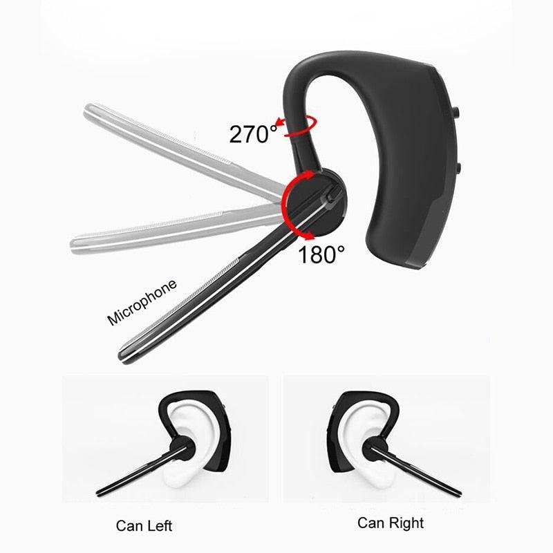 Stevvex wireless open-ear Bluetooth headset with mic, black neckband and swiveling earpieces on Tampa Home & Garden Store