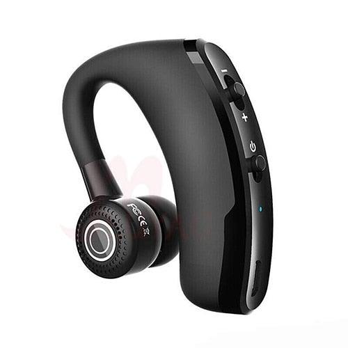 Stevvex open-ear wireless Bluetooth headset neckband with mic, black, side control buttons on Tampa Home & Garden Store