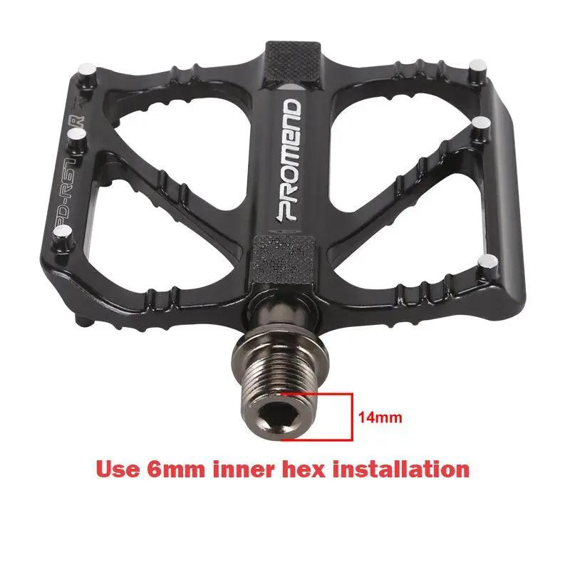 Ultralight 3 Bearing Bike Pedals Sealed Bearings