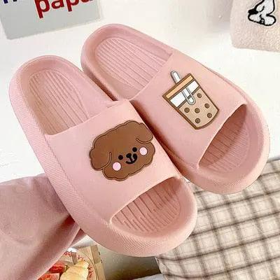 Women Open Toe Flip Flops Non Slip Slippers