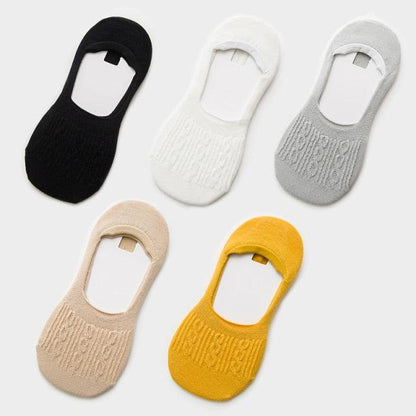 Stevvex women cotton ankle socks 5-pair set in black, white, gray, beige, mustard; low-cut on Tampa Home & Garden Store