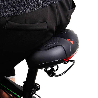 Stevvex reflective breathable bike saddle ST90SP4789REY memory foam pad shock absorbing on Tampa Home & Garden Store
