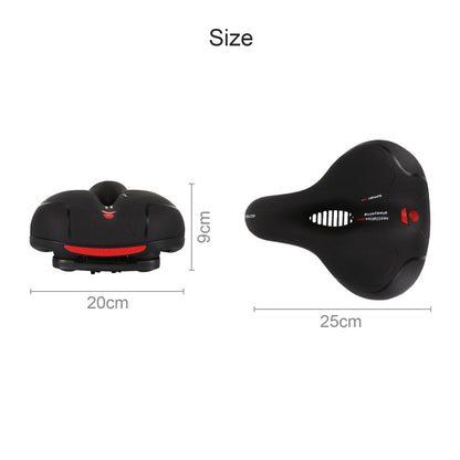 Stevvex bike saddle cushion unisex memory foam padding 25x20 cm leather surface on Tampa Home & Garden Store