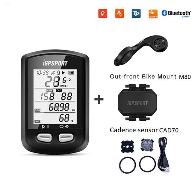 Bike GPS cycle computer Stevvex LCD backlight IPX6 waterproof; includes M80 mount and CAD70 on Tampa Home & Garden Store