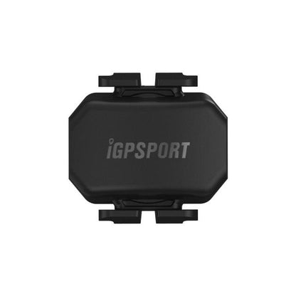 IGPSPORT bike GPS speedometer sensor, compact black module with mounting brackets on Tampa Home & Garden Store