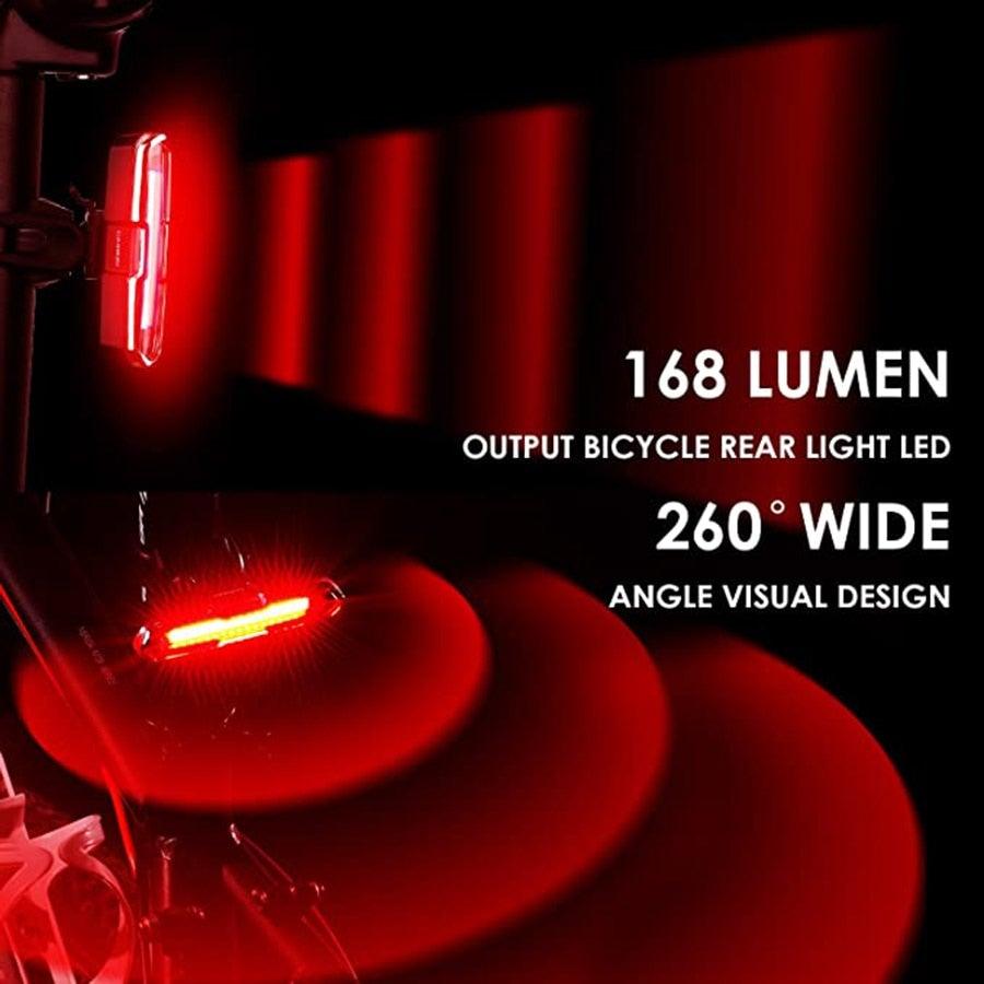 Bike Tail Light Usb Rechargeable with 5 Modes