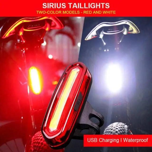 Bike Tail Light Usb Rechargeable with 5 Modes