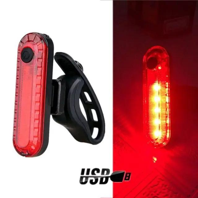 Bike Tail Light Usb Rechargeable with 5 Modes