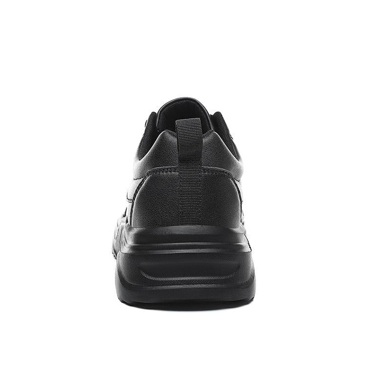 Men's Plush Leather Sneakers and Warm Linings
