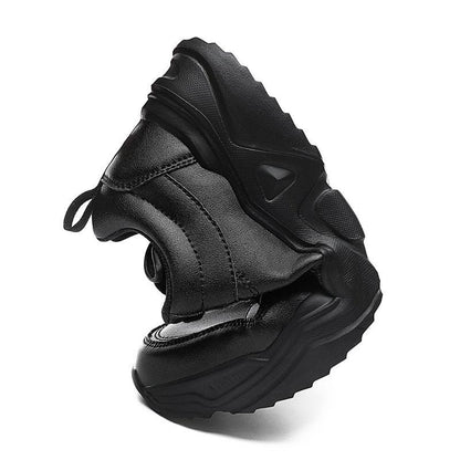 Men's Plush Leather Sneakers and Warm Linings